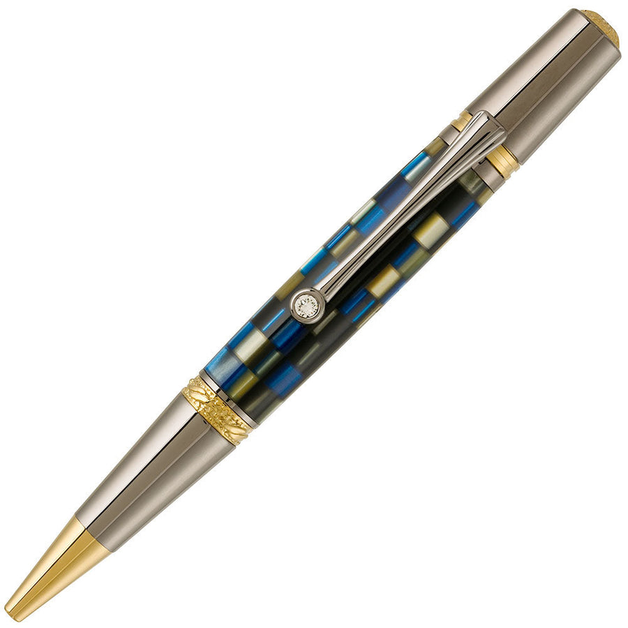 PSI Majestic Squire Pen Kit Black Titanium/Gold Titanium