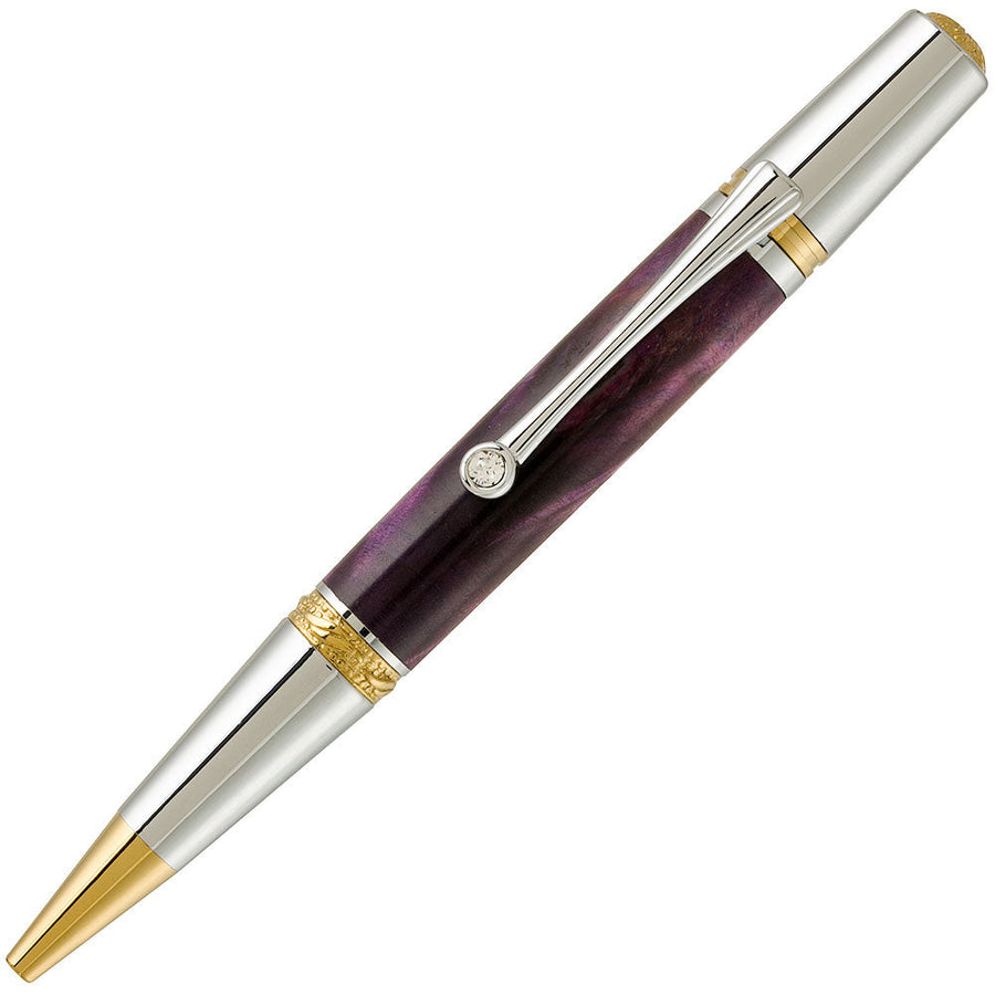 PSI Majestic Squire Pen Kit Chrome/Gold Titanium