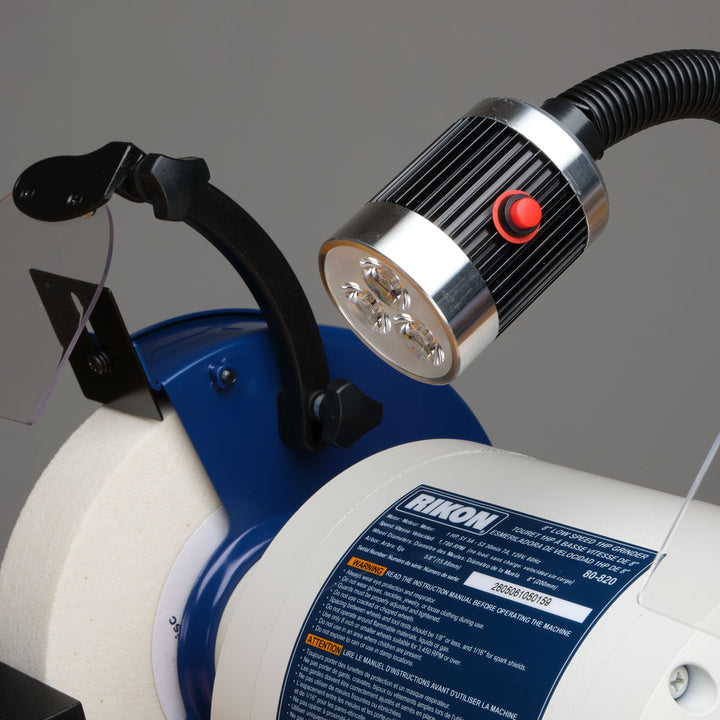 Rikon 8 x 1-1/2 Inch Slow Speed Bench Grinder 1 HP