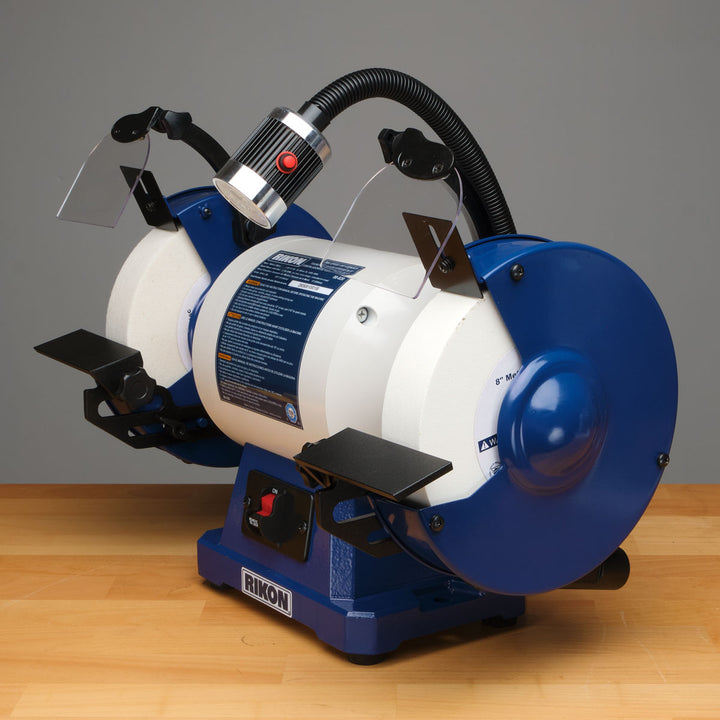 Rikon 8 x 1-1/2 Inch Slow Speed Bench Grinder 1 HP
