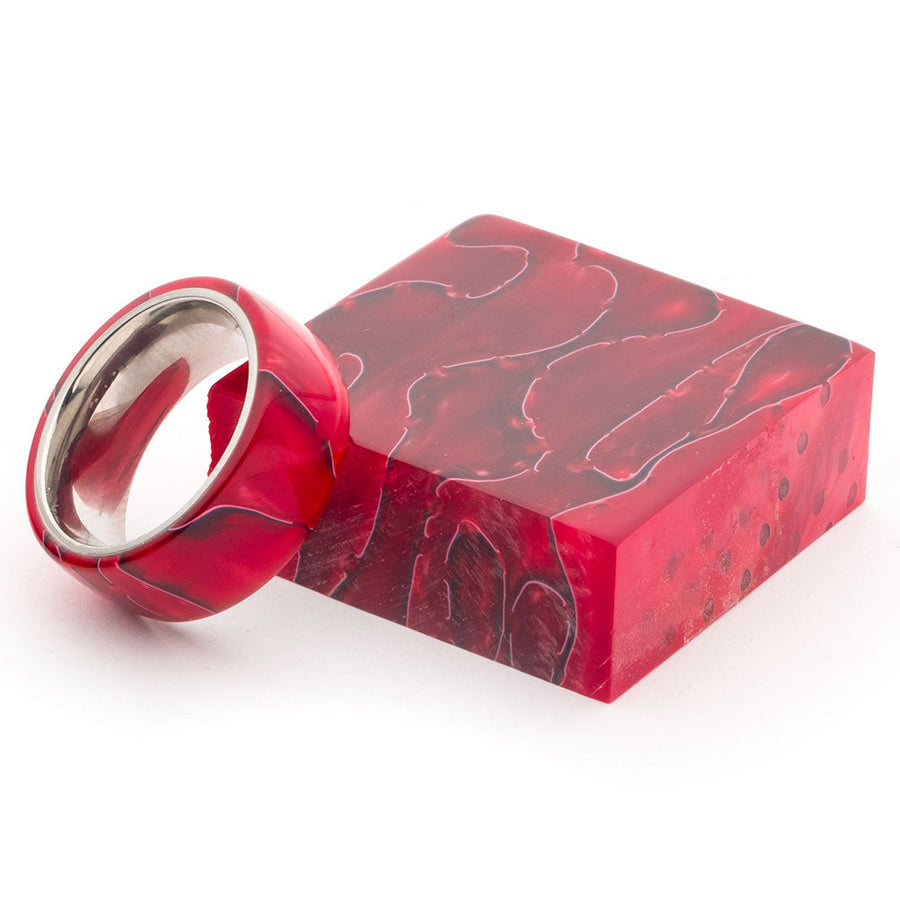 Turners Choice Acrylic Ring Blanks Crimson