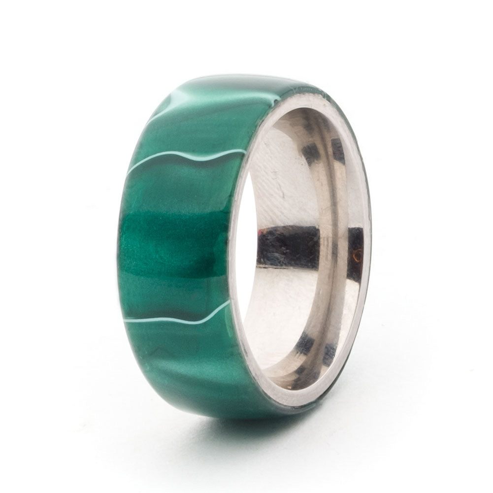 Turners Choice Acrylic Ring Blanks Jade Swirl