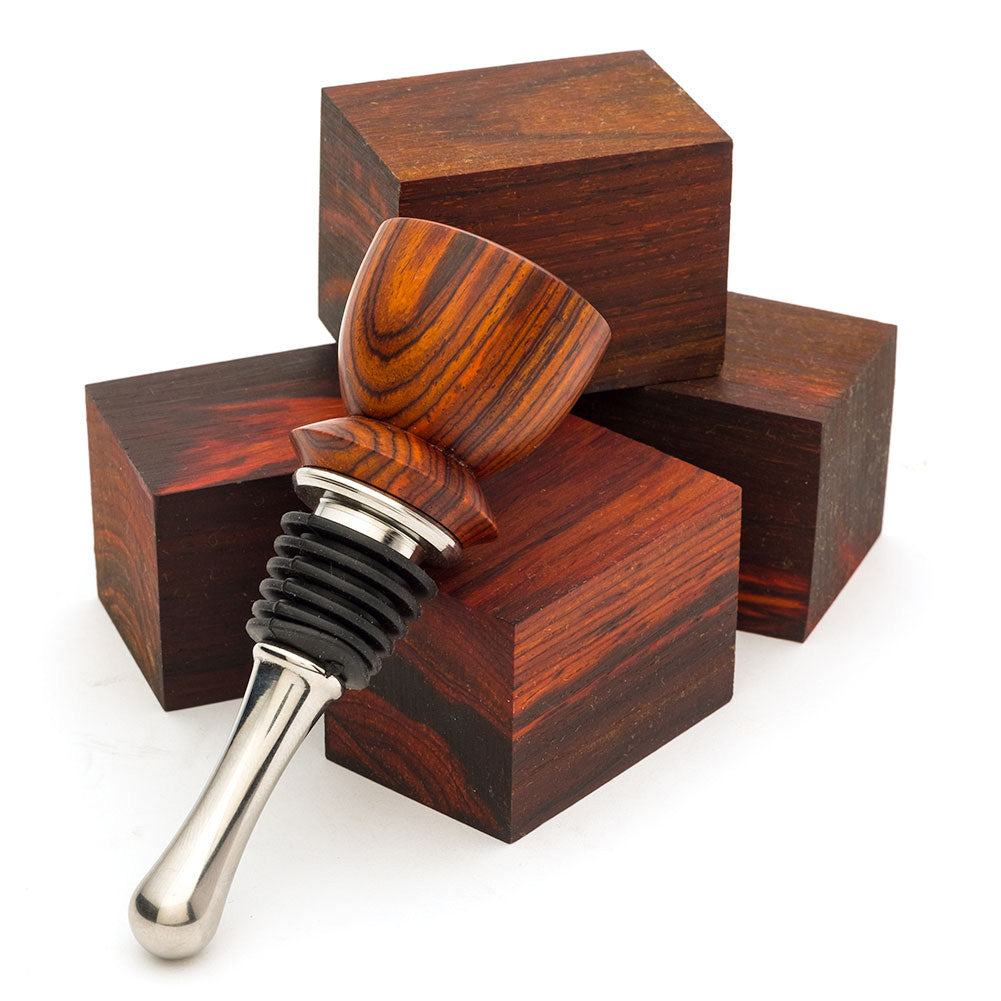 Turners Choice Bottle Stopper Blanks Cocobolo - 5 Pack
