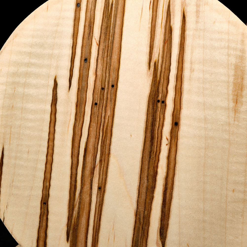 Premium Fiddleback Ambrosia Maple Turning Blank - 3" x 8" x 8"