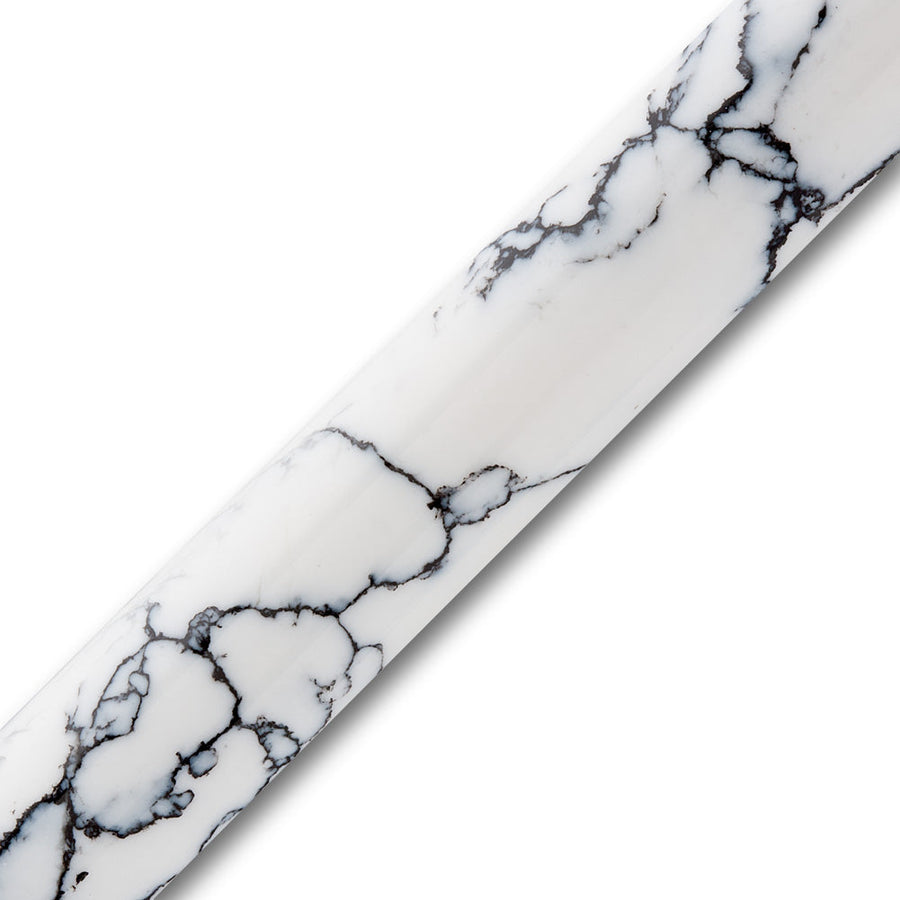 Tru-Stone Stabilized Stone Pen Blank Bianco Nero