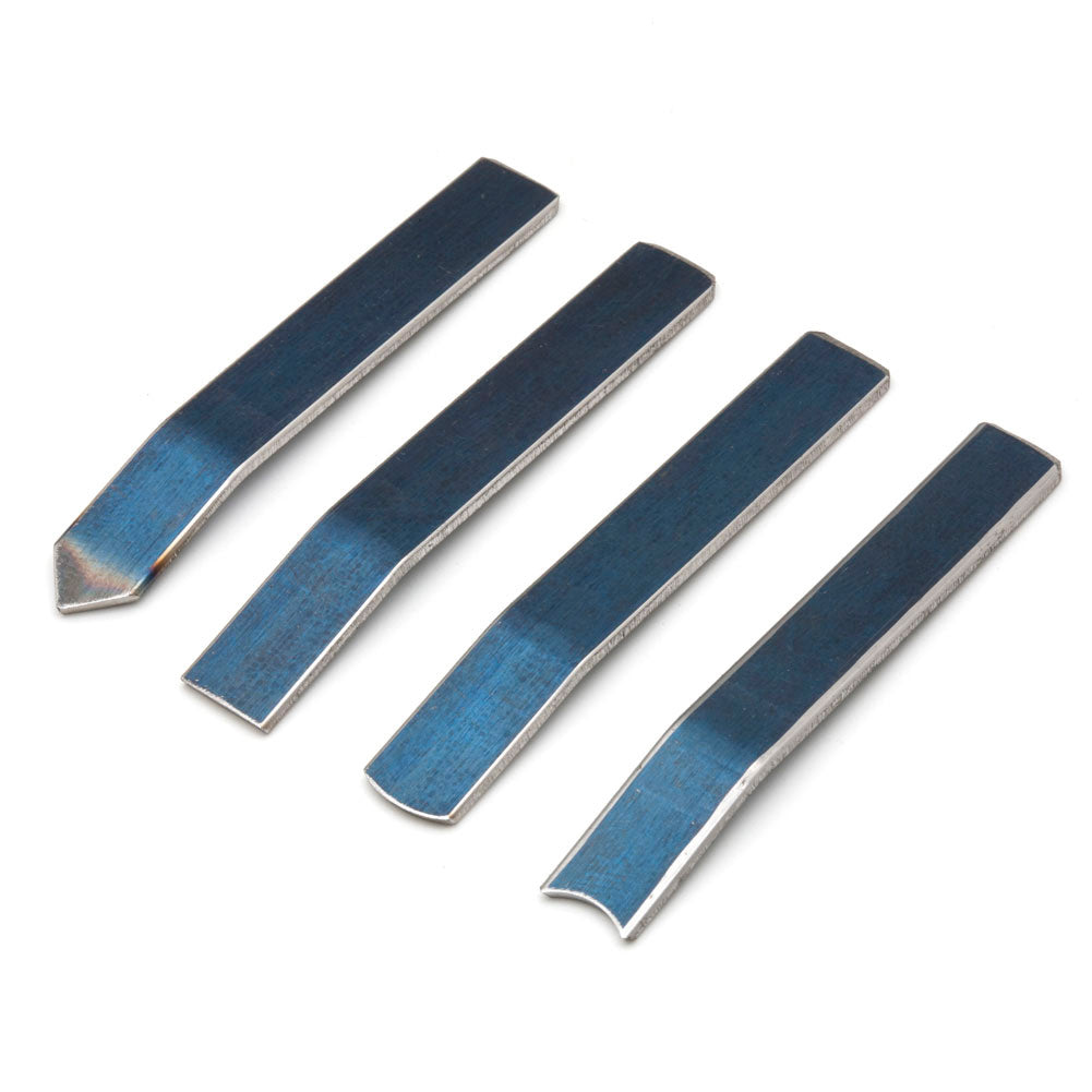 RMWoodCo Deluxe Chatter Tool Replacement Blade 4 Piece Set