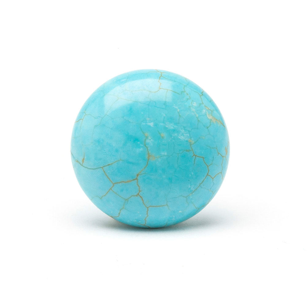 Turners Select Stabilized Turquoise Stone Insert 30 mm