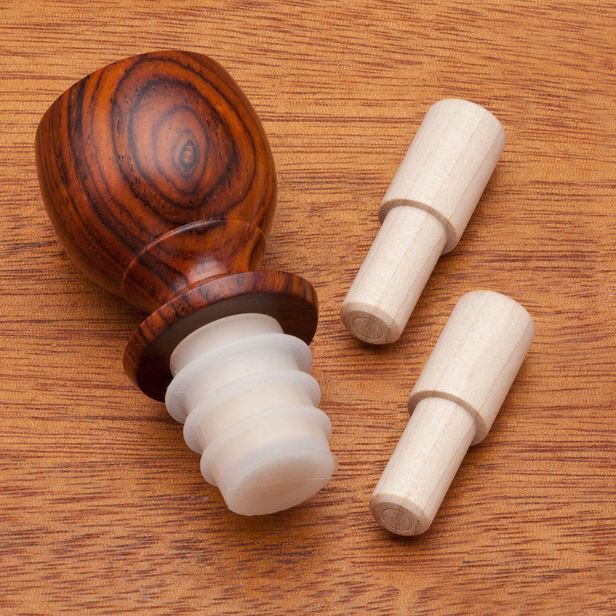 Turners Select Silicone Bottle Stopper Maple Dowel - 5 Pack